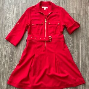 Beautiful red knee length Michael Kors dress size M
